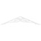 Ekena Millwork Pitch Bordeaux Architectural Grade PVC Gable Pediment, 36"W x 7 1/2"H x 1"P (5/12) GPP036X008X100BOR - alternate 2